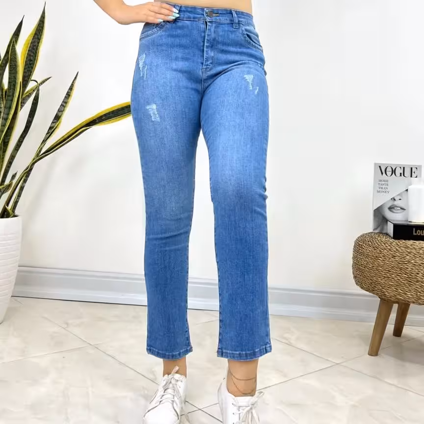 شلوار راسته جین ترک زنانه کد 162