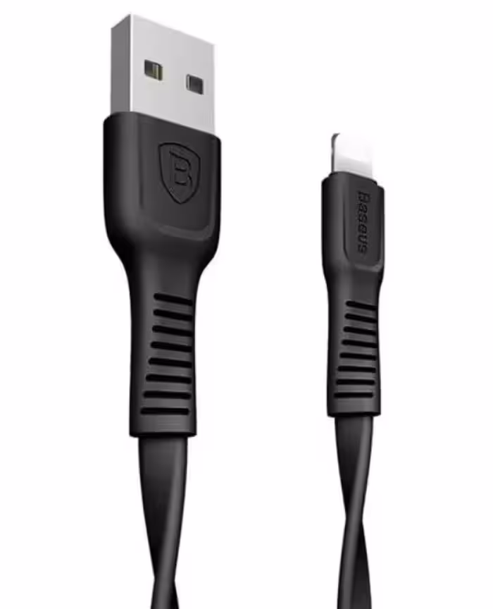 کابل یک متری شارژ و انتقال اطلاعات USB به Lightning باسئوس سری Tough