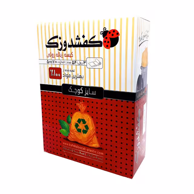 کیسه زباله رولی کفشدوزک 3 رول 42 عددی