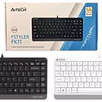 کیبورد سیمدار مینی سفید A4tech FK11