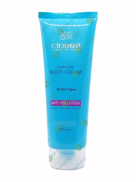 کرم بدن ضد آلودگی هوای سینره سری Hydra Silk حجم 250 میلی لیتر – Cinere Hydra Silk Anti Pollution Body Cream 250 ml