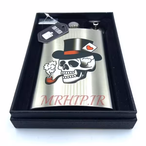 هیپفلاسک (قمقمه جیبی)طرح جمجمه کدa510129