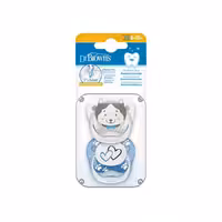 پستانک ارتودنسی  6 تا 18 ماه  دکتر براون Dr Brown’s طرح گرگ بسته دو عددی