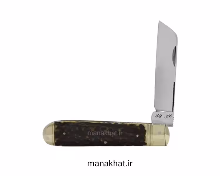 قلمتراش تک تیغ دسته شاخ گوزن 13 سانت استاد اسماعیل نوری