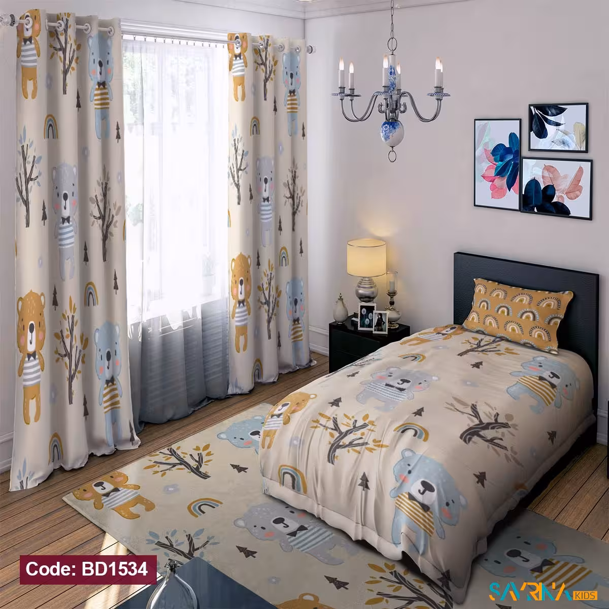 ست اتاق خواب طرح تدی کد BD1543