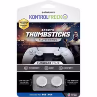 KontrolFreek Sports Thumbsticks for PlayStation – Clutch Edition White