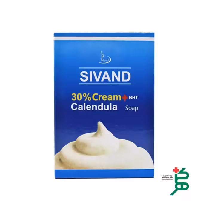 صابون کرم دار 30 درصد سیوند حاوی کالاندولا 90 گرم