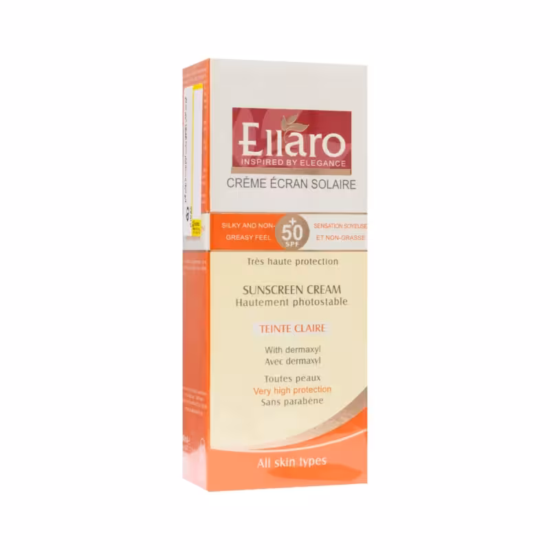 کرم ضد آفتاب SPF50 فاقد چربی رنگ بژ روشن الارو