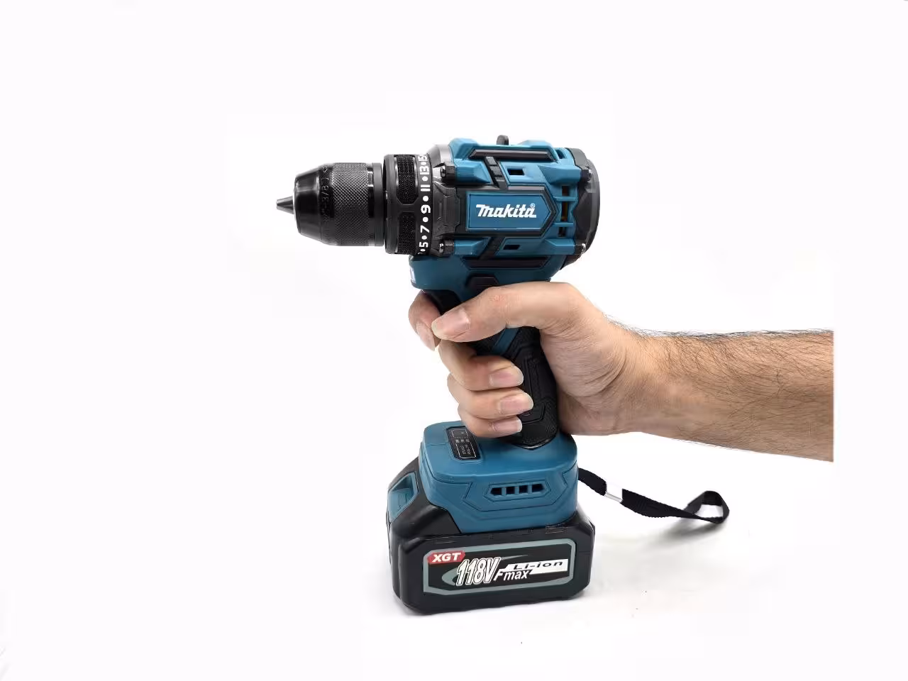 دریل شارژی 118 ولت براشلس دو باتری طرح ماکیتا مدل 11-063