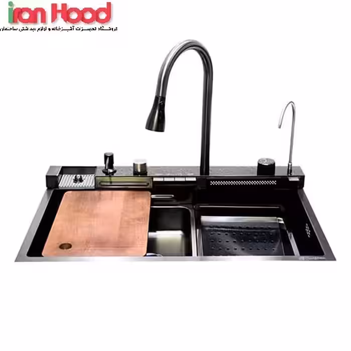 سینک ظرفشویی آبشاری پیانویی 5 کلید سیتی مارکت (City market)