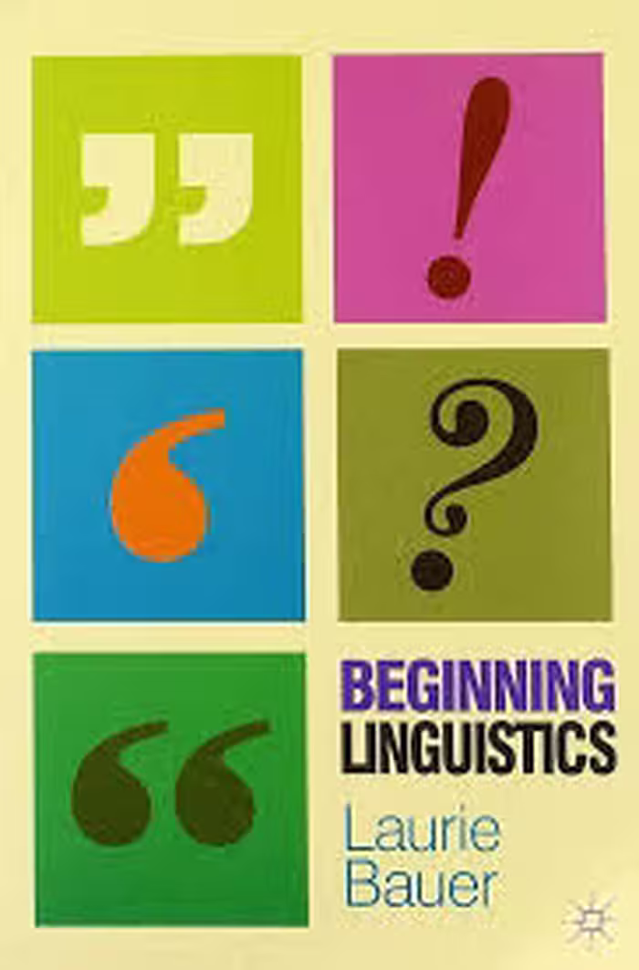Beginning Linguistics laurie baver