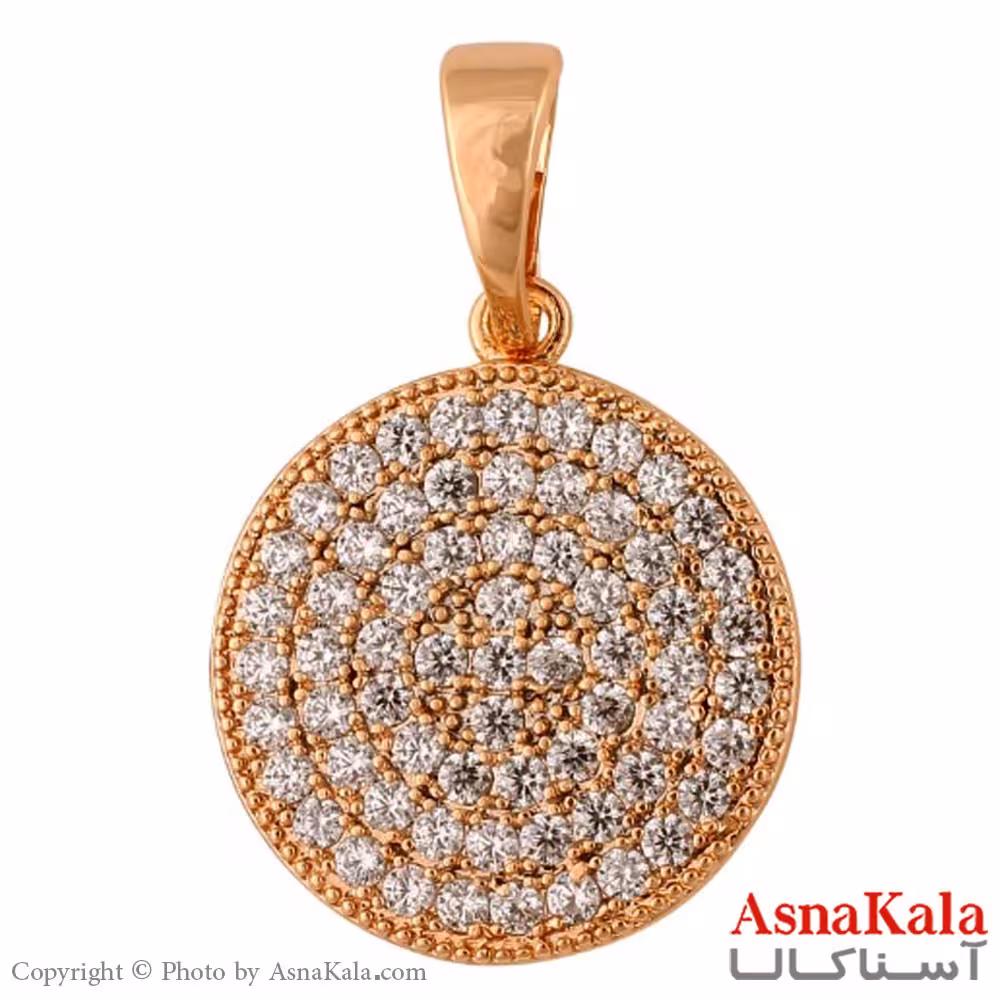 آویز گردنبند زنانه ژوپینگ مدل دایره کد GNB1648W -اسنا کالا