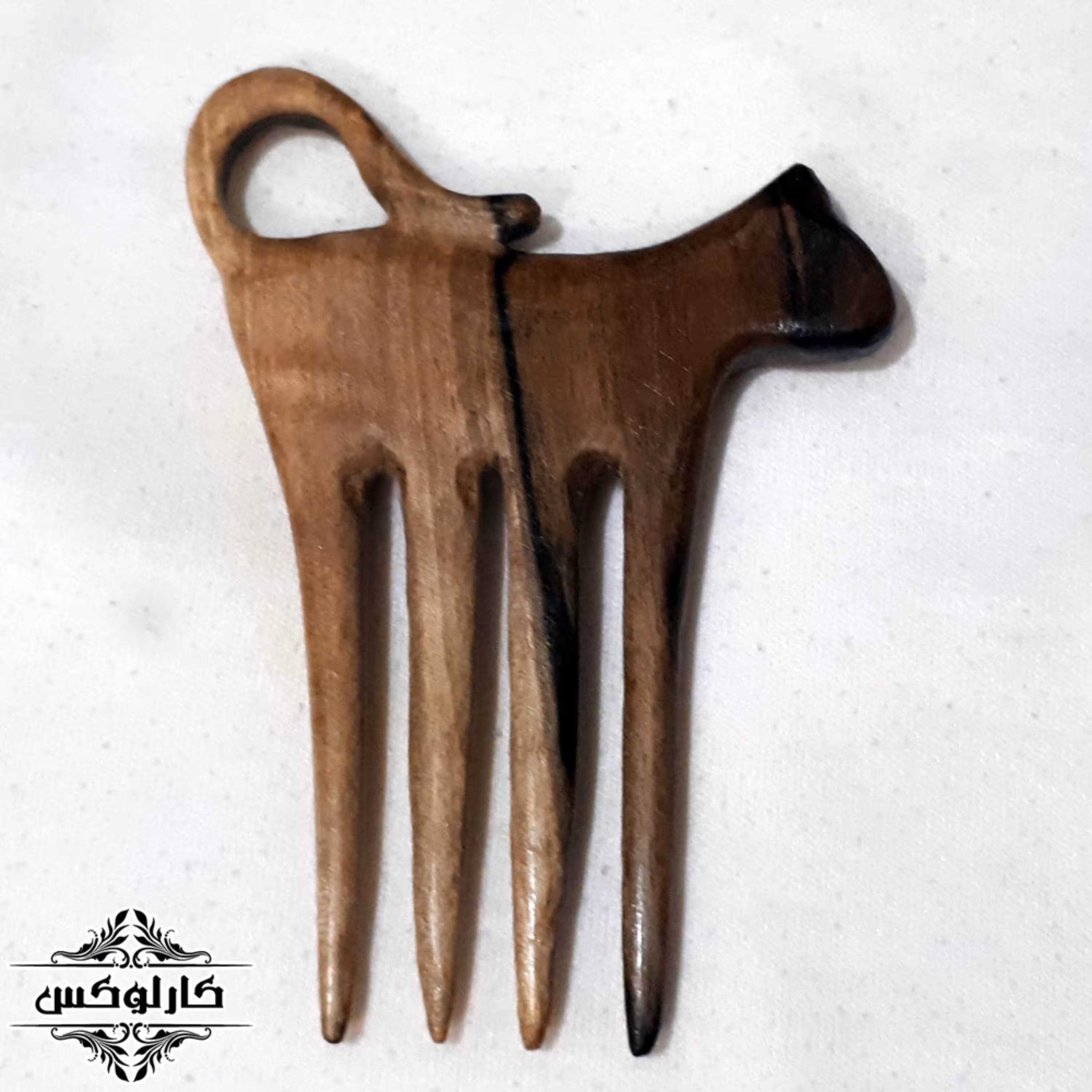 شانه چوبی طرح گربه