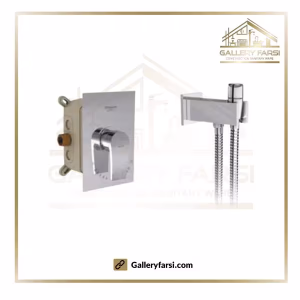 شیر توکار توالت شودر مدل رومر پلاس کروم