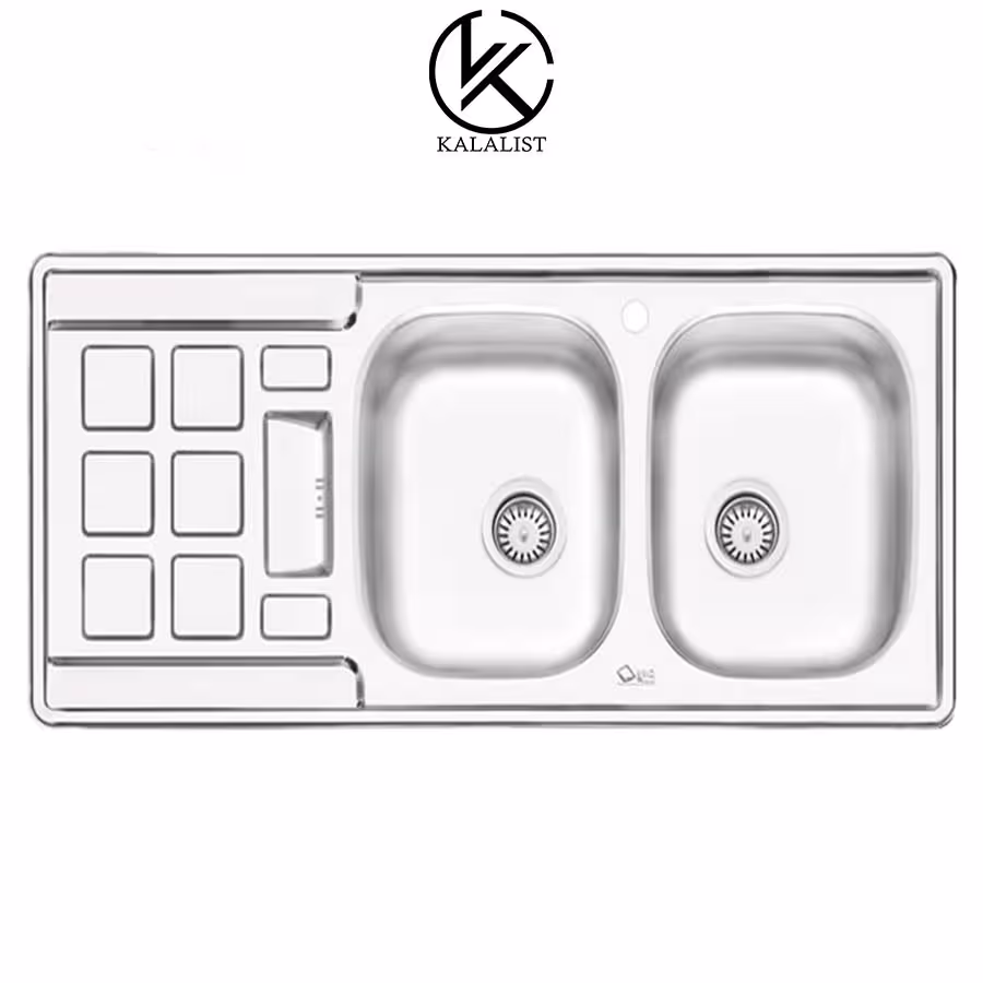 سینک ایلیا استیل نیمه فانتزی توکار مدل 4021