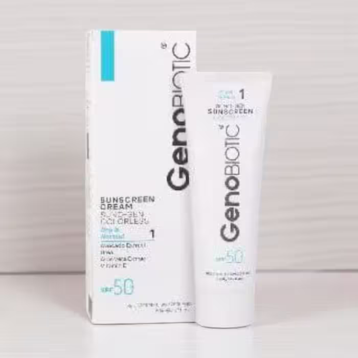 کرم ضد آفتاب پوست خشک SPF50 ژنوبایوتیک