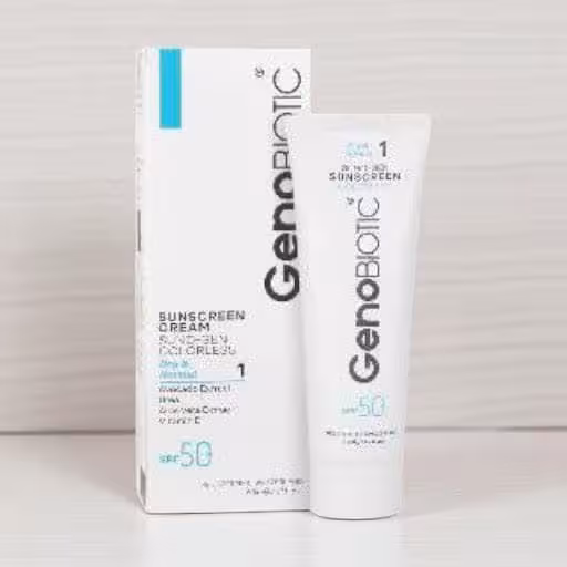 کرم ضد آفتاب پوست خشک SPF50 ژنوبایوتیک