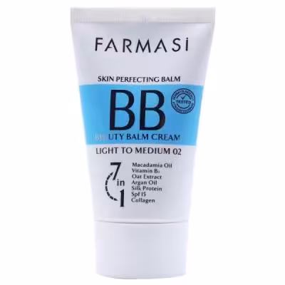 بی بی BB کرم فارماسی FARMASI مدل LIGHT TO MEDIUM 02 رنگ روشن رو به متوسط