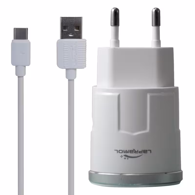 شارژر دیواری لاپرامول مدل LP-C19 به همراه کابل تبدیل USB-C | کالا مکس