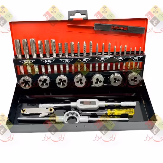 جعبه حدیده و قلاویز از سایز M3-M12