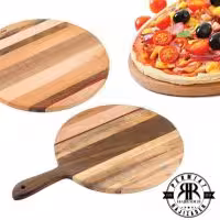 سام ست  تخته گوشت رابر وود گرد دسته دار متوسط  61133-35