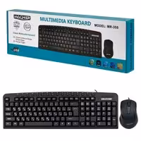 کیبورد و موس سیمدار مولتی مدیا Macher MR-355