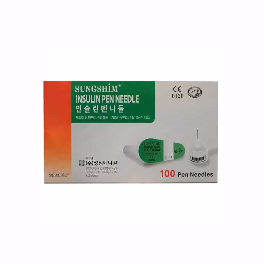سر سوزن قلم انسولین 4 میلی متر 32G سانگ شیم