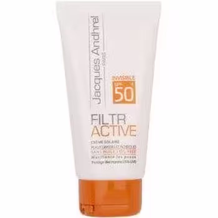 کرم ضد آفتاب بدون رنگ ژاک آندرل پاریس SPF 50 مدل FILTR ACTIVE ‌مناسب پوست‌های چرب و مستعد آکنه حجم 50 میلی‌لیتر