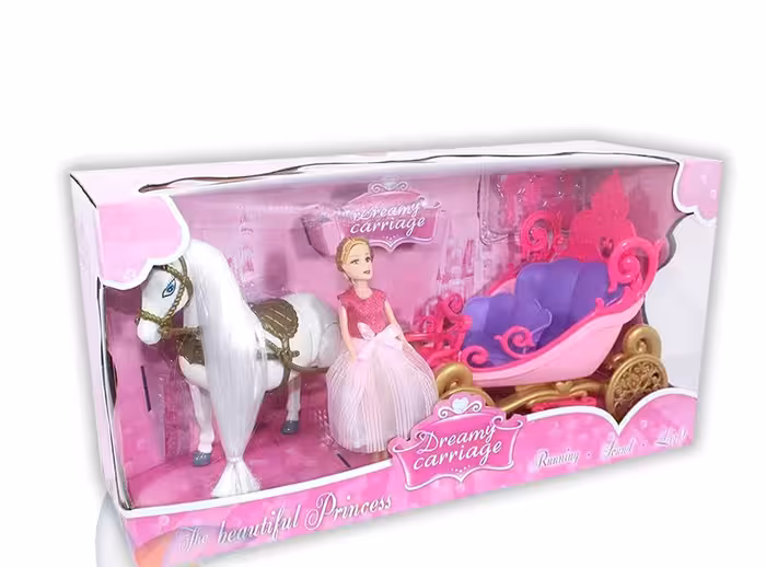 کالسکه با اسب پرنسس چراغدار موزیکال