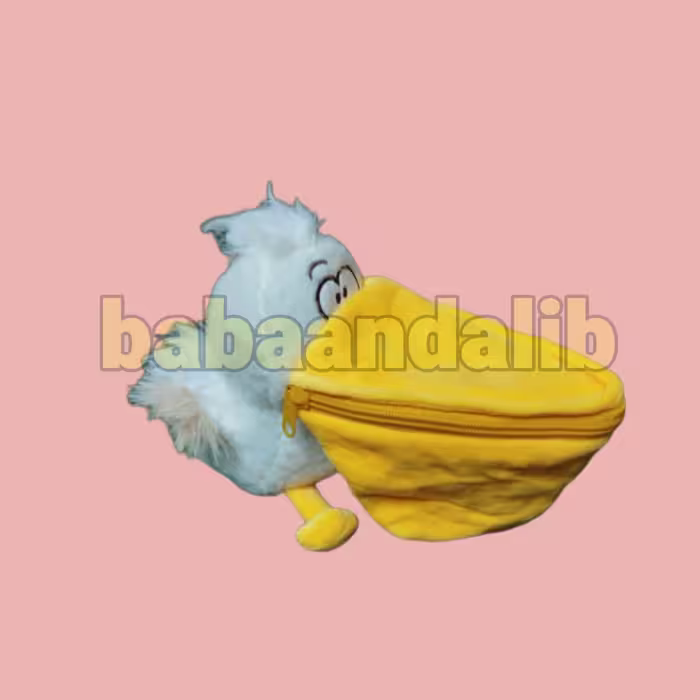 عروسک پلیکان خارجی  (20 سانتی)
