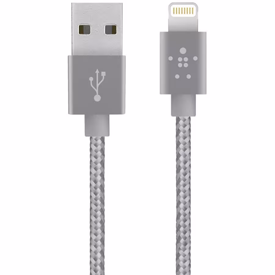 کابل تبدیل USB به لایتنینگ بلکین 1.2 متر مدل F8J144bt04-GRY