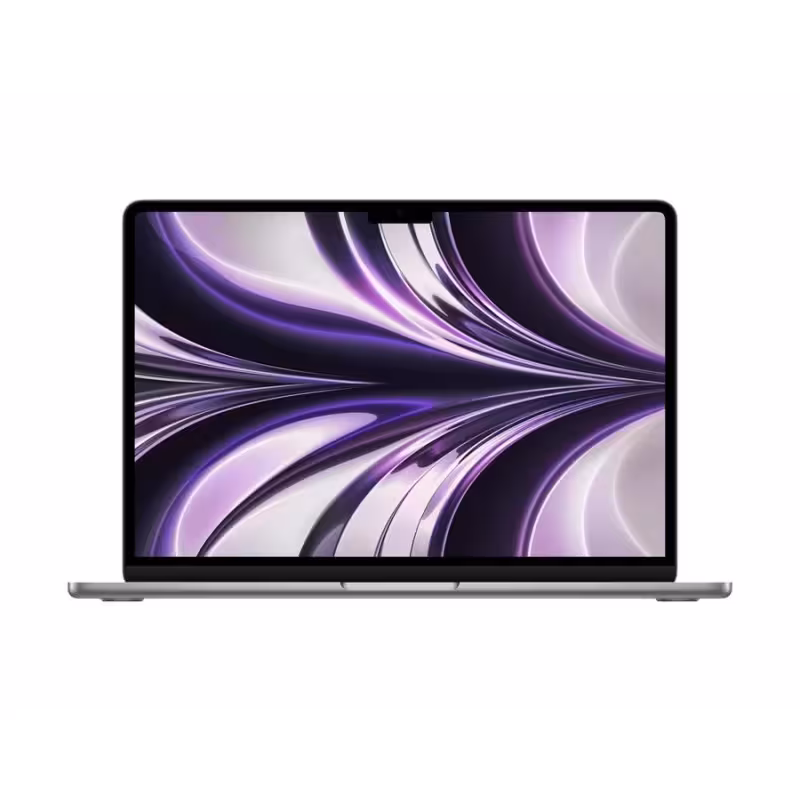 لپ تاپ اپل 13.6 اینچی مدل Apple MacBook Air 2022 Space Gray MLXW3 پردازنده M2 رم 8GB حافظه 256GB SSD - فروشگاه اینترنتی سیب سبز