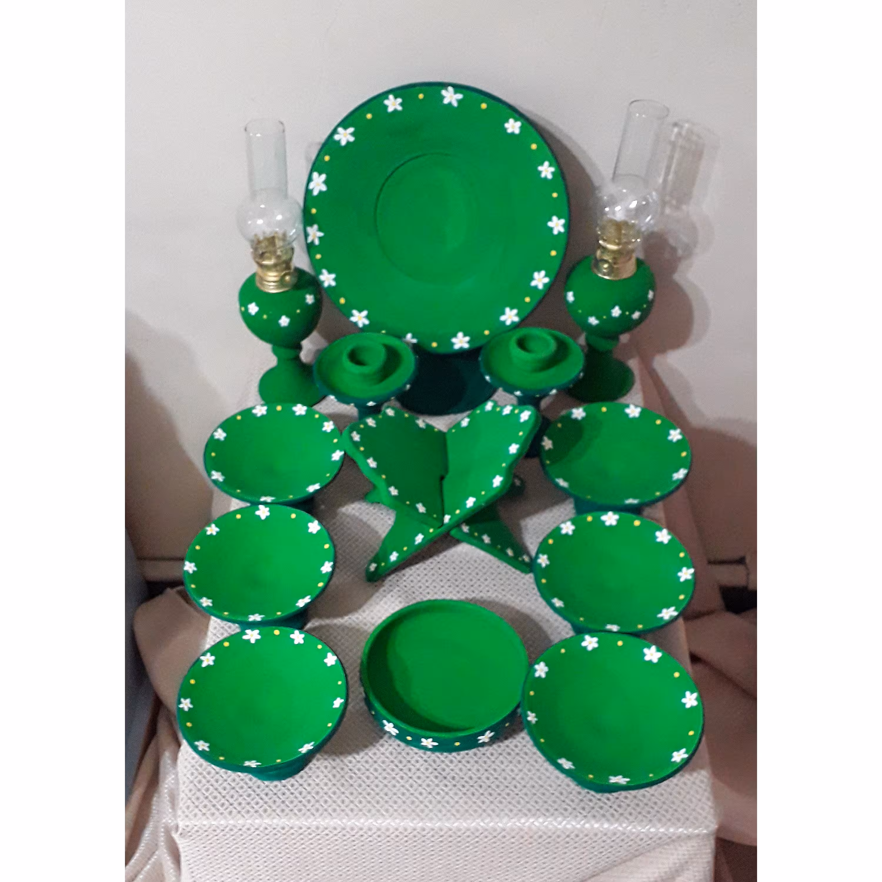 هفت سین سفالی گلگلی