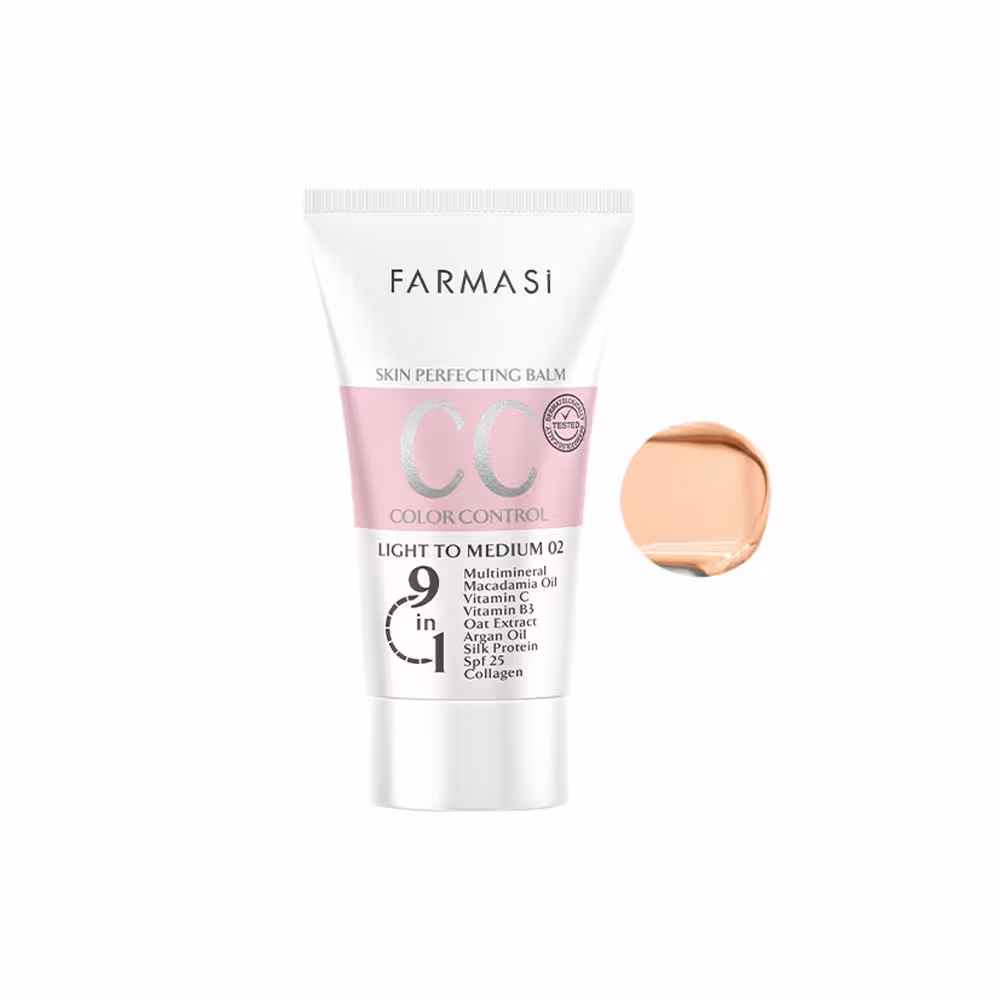 سیسی کرم 9 در 1 فارماسی با SPF25 شماره 02 حجم 50 میلیلیتر