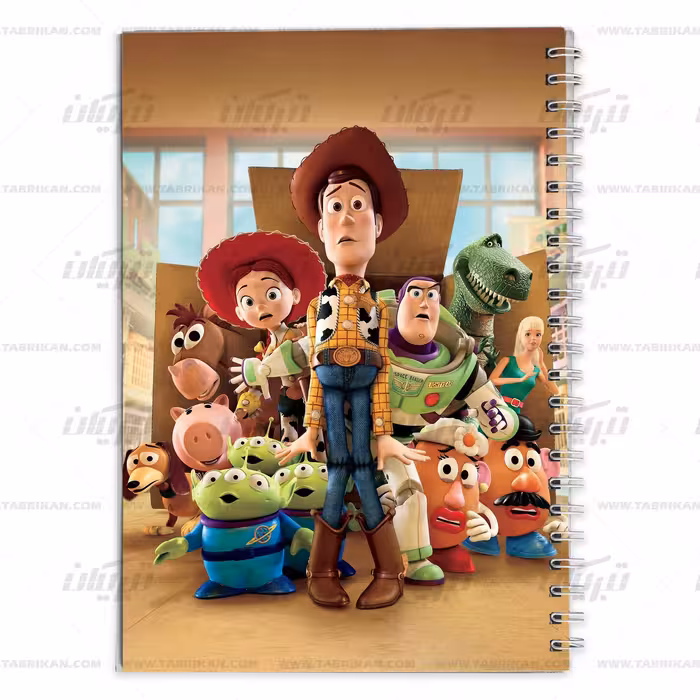 دفتر مشق کارتون داستان اسباب بازی ها