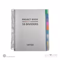 دفتر200برگ سیمی وزیری طلق طلق لانگو سری پروژه PROJECT BOOK