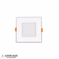 پنل توکار سقفی مربعی 9 وات LED پارس شعاع توس مدل گلاریس برش 8
