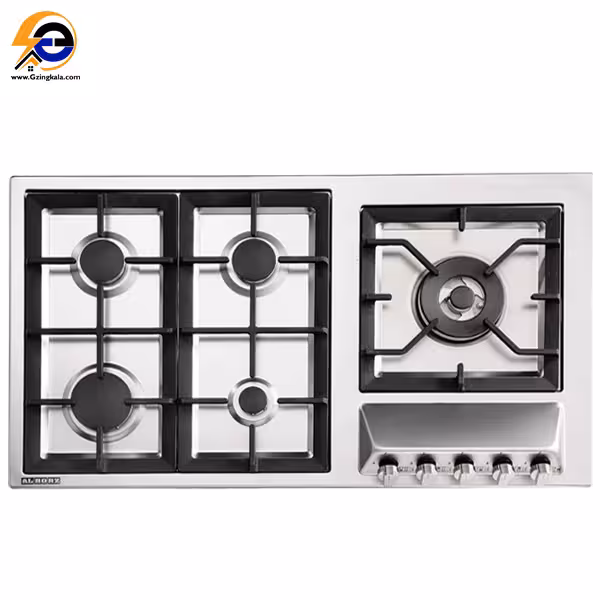 اجاق گاز صفحه ای 5 شعله استیل البرز مدل s-5909