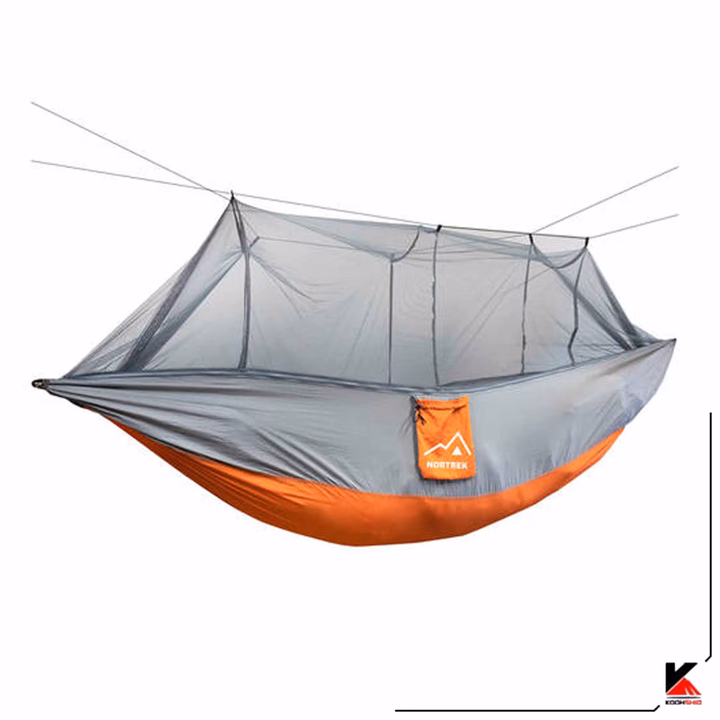 تخت آویز (ننو) شمعی دو نفره پشه بنددار