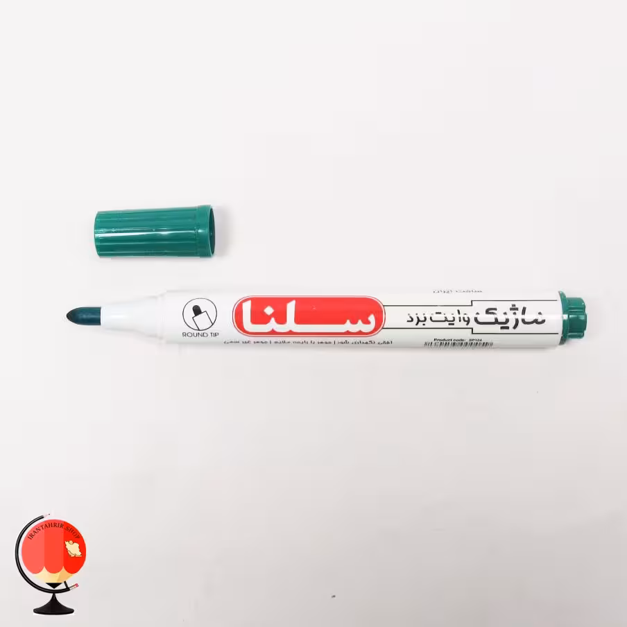 ماژیک وایت برد سبز نوک گرد سلنا
