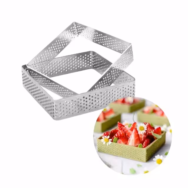 رینگ تارت مربعی 10 در ارتفاع 3 سانت