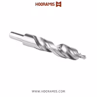 مته اختصاصی دو کاناله نوک دار 12*133*20*3 از جنس HSS-E جهت فرزکاری بر روی پروفیلهای  uPVC در ماشینهای Murat و Haffner