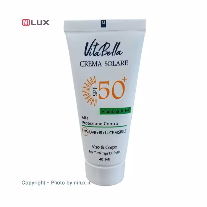 کرم ضد آفتاب spf50 بی رنگ ویتابلا حجم 40 میلی لیتر