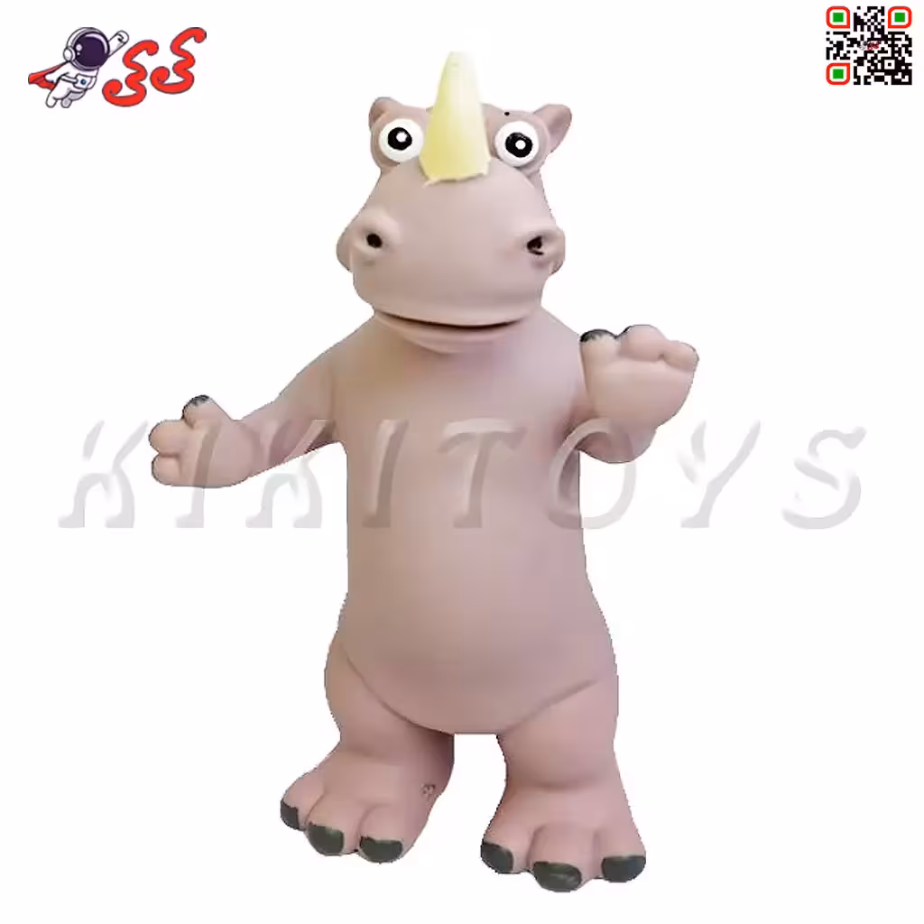 اسباب بازی حیوانات فیگور گوشتی کرگدن فانتزی