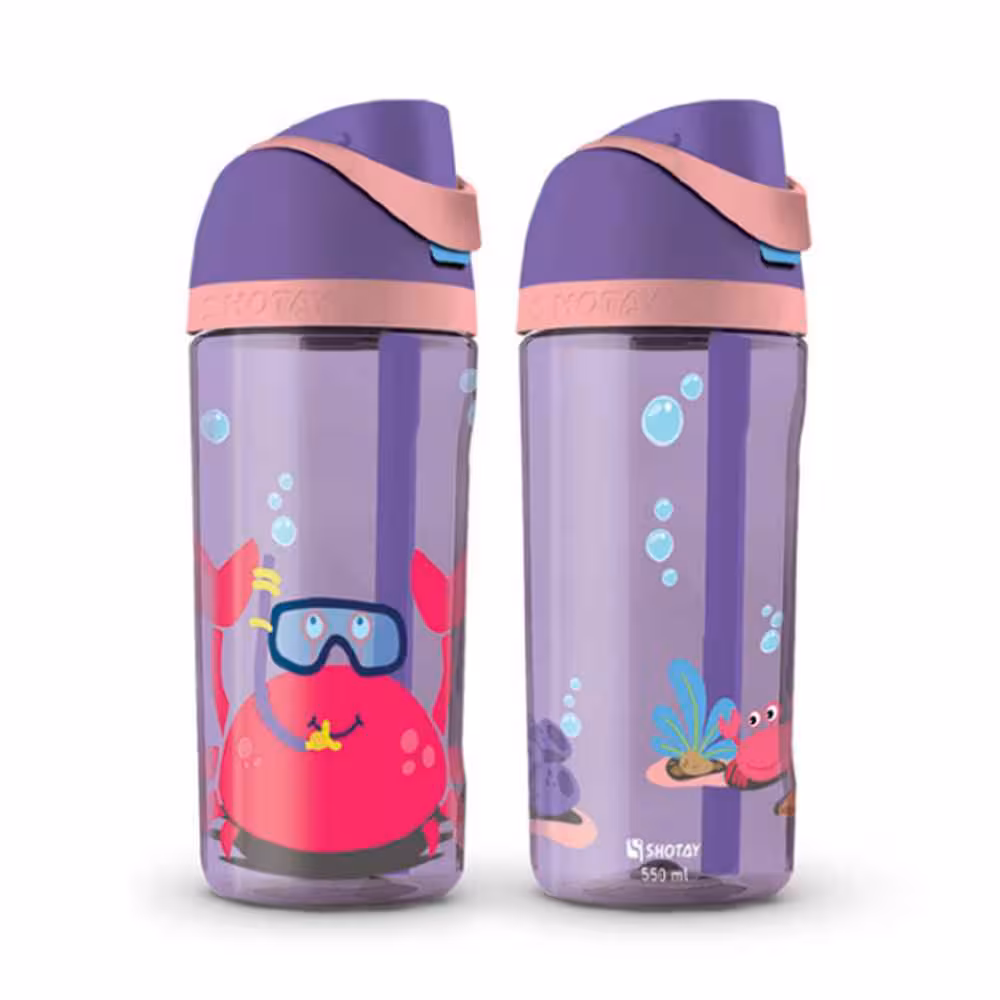 قمقمه شوتای550میل نی دار فانتزی سری اقیانوس کد6585