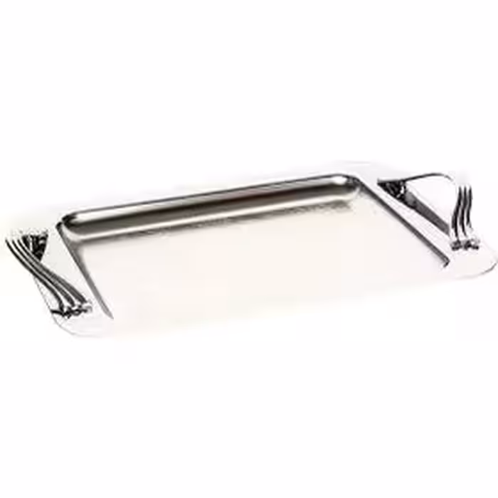 سینی مستطیل بزرگ دسته نقره ای Waveساده ریور کد 1137