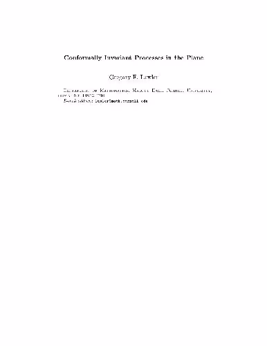 خرید و دانلود نسخه کامل کتاب Conformally Invariant Processes in the Plane
