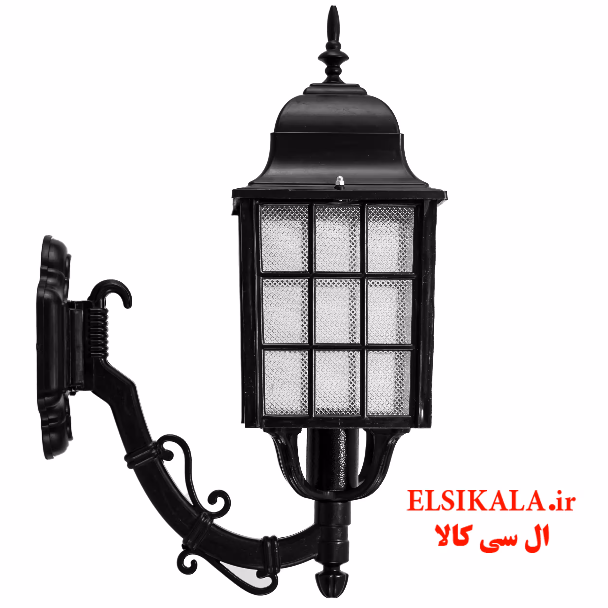 چراغ حیاطی دیواری مشکی مدل سناتور