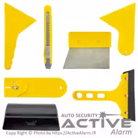 قیمت مجموعه ابزار نصب روکش و شیشه دودی خودرو 7 تیکه