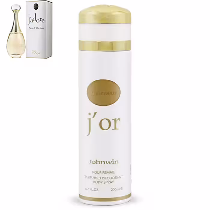 اسپری بدن رایحه عطر ادکلن دیور جادور (ژادور) زنانه | Dior J’adore حجم 200 میل